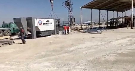 Ağrı'da en büyük asfalt plentinin kurulumu için çalışmalar başladı