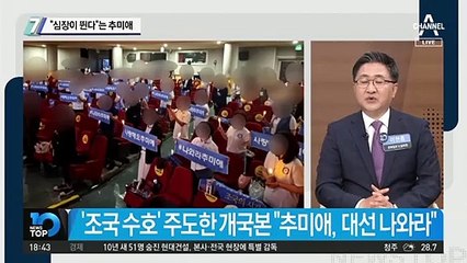 개국본 “대선 나와라”…“심장이 뛴다”는 추미애