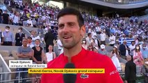 Roland-Garros - Novak Djokovic, grand vainqueur