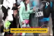 Mesa Redonda: ambulante intentó acuchillar a fiscalizador para evitar desalojo