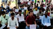 BJP workers sit on dharna outside TMC office in Birbhum, want to return to the party