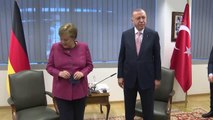 Cumhurbaşkanı Erdoğan, Almanya Başbakanı Merkel ile bir araya geldi