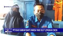 Dalam Sebulan Petugas Damkar Parepare Sudah Bantu 4 Warga Lepaskan Cincin dari Jari yang Bengkak