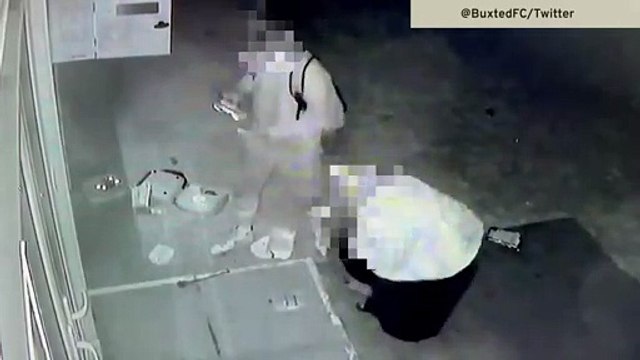 Vandals mindlessly destroy football club's public defibrilator