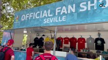 Sevilla anima a la Selección antes del debut en la Eurocopa