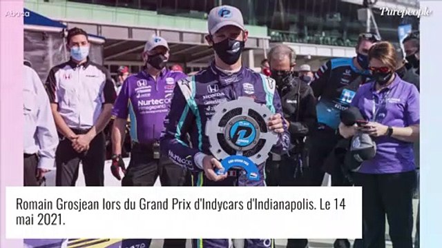 Romain Grosjean : Nouvel accident aux États-Unis, sa voiture prend feu