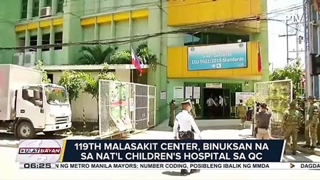 119th Malasakit center, binuksan na sa Nat'l Children's Hospital sa QC; Sen. Go, sinabing hindi tatakbo sa mas mataas na posisyon sa darating na eleksyon