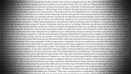 Voces en su cabeza... Un caso que te helará la sangre