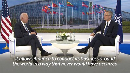 'The United States is there' says Biden to Europe