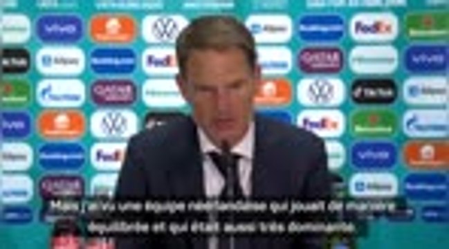 Pays-Bas - De Boer : Nous pouvons être fiers