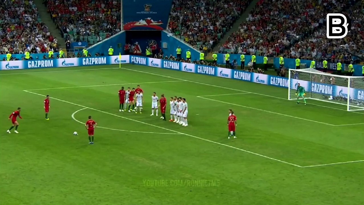 Cristiano Ronaldo Freekick Goal against Spain/Worldcup 2018//Freekick Goal