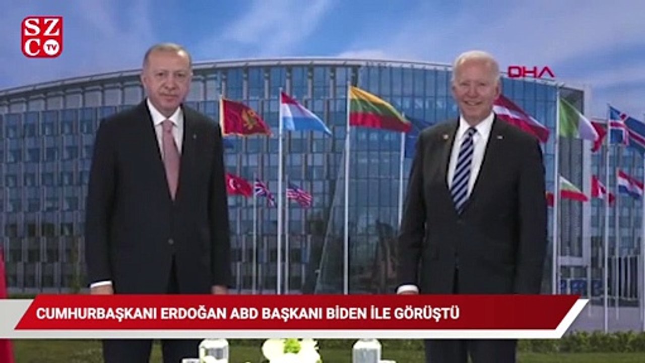 Cumhurbaşkanı Erdoğan, ABD Başkanı Biden ile görüştü