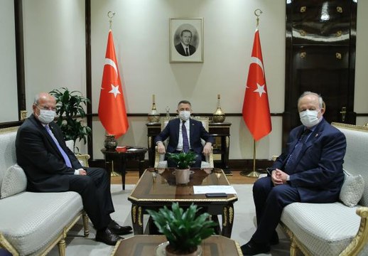 Son dakika haber | Cumhurbaşkanı Yardımcısı Oktay, ATO Başkanı Baran ile ASO Başkanı Özdebir'i kabul etti