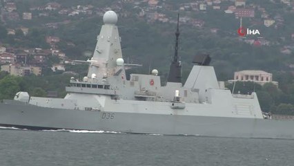 İngiliz ve Hollanda savaş gemileri İstanbul Boğazı'ndan geçti