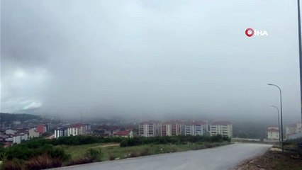 Bilecik’te yağmurun ardından yoğun sis etkili oldu