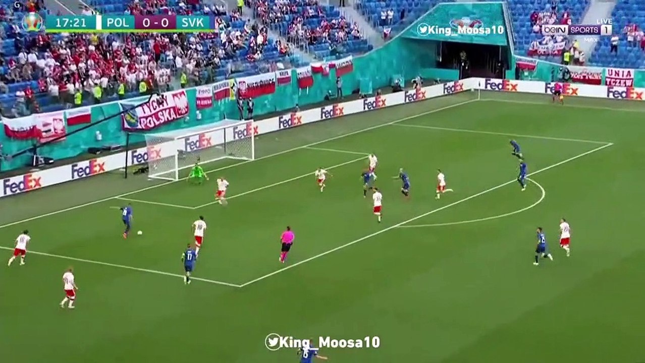 بولندا 1 × 2 سلوفاكيا | اهداف المباراة بصووت المعلق محمد بركات ⚽ "