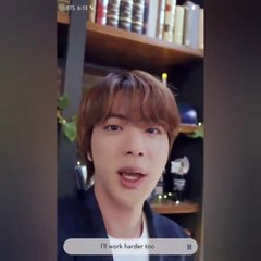 [ENG SUB] BTS JIN 2021 FESTA D-DAY CALENDAR VIDEO CALL GIFT TO ARMY!