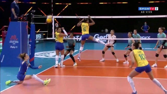 LIGA DAS NAÇÕES DE VOLEIBOL FEMININO : 3 BRASIL X 0 TAILÂNDIA - 14/06/2021