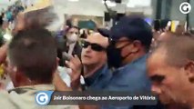 Jair Bolsonaro chega ao Aeroporto de Vitória