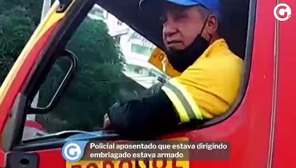 Policial aposentado que estava dirigindo embriagado estava armado