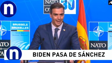 La ‘reunión bilateral’ entre Pedro Sánchez y Joe Biden de 20 segundos que llega al ridículo