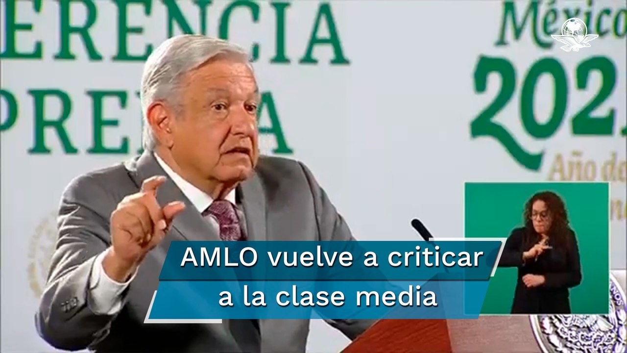 Hay un sector de la clase media muy individualista, quieren ser como los de arriba: AMLO