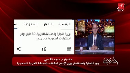 Download Video: د. ماجد القصبي وزير التجارة والاستثمار ووزير الإعلام السعودي المكلف يشيد بمناخ العمل والاستثمار في مصر