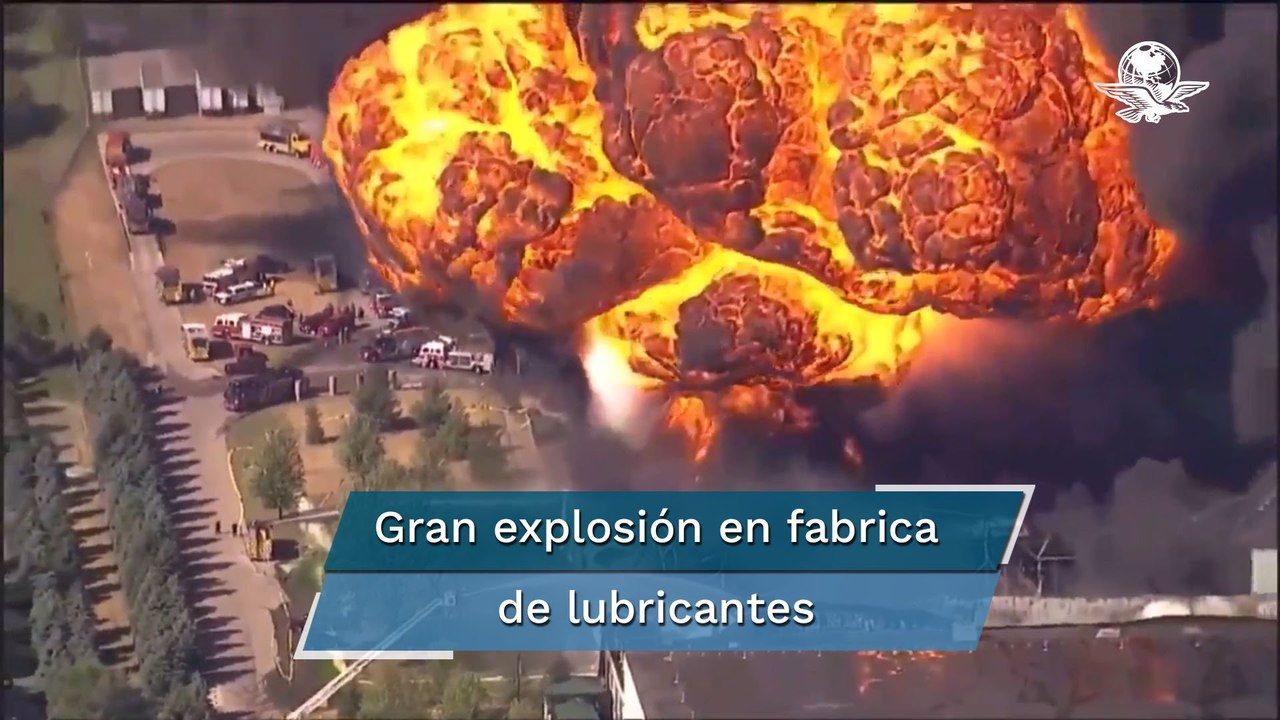 Captan en video explosión de planta química en Illinois, EU