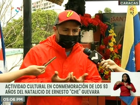 Realizan homenaje en conmemoración de los 93 años del natalicio de Ernesto “Che” Guevara