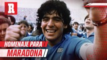 Homenaje a Diego Armando Maradona previo al Chile vs Argentina