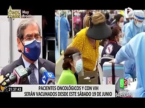 COVID-19: pacientes oncológicos y con VIH serán vacunados desde este sábado