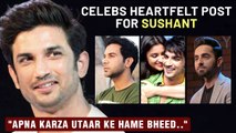 Bhumi, Parineeti, Ayushmann, Rajkumar Rao Celebs Emotional Post Remembering Sushant