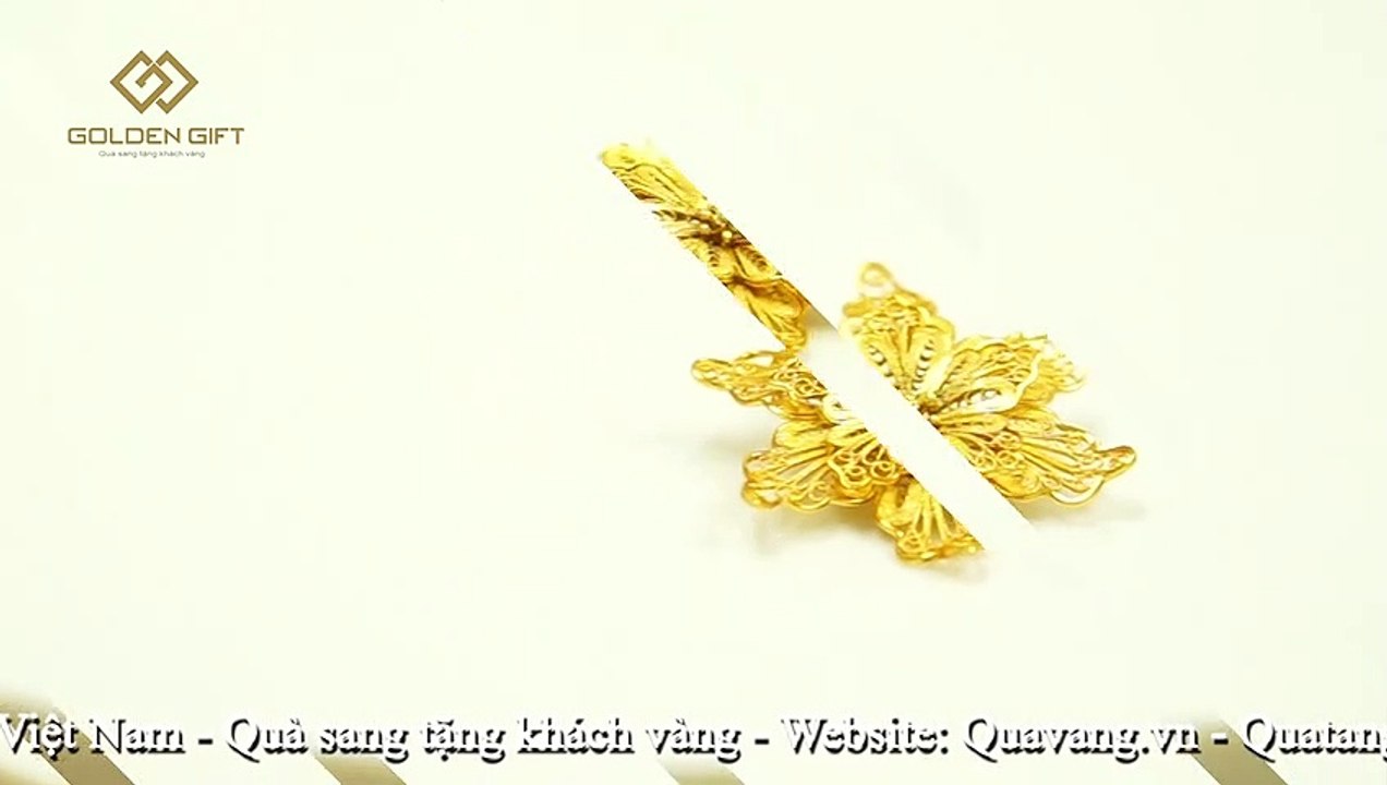 Trâm cài áo vest cho nữ mạ vàng 24K - Golden Gift Việt Nam