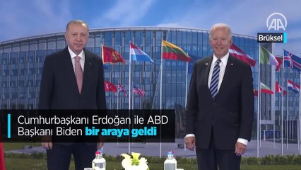 Cumhurbaşkanı Erdoğan ile ABD Başkanı Biden bir araya geldi