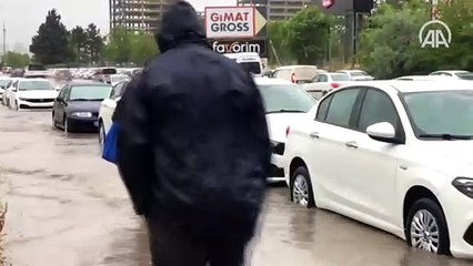 Başkentte sağanak etkili oldu