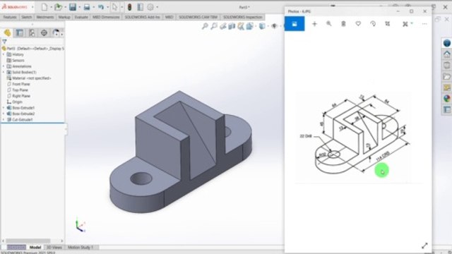 Solidworks Part Modeling Tutorial - 1