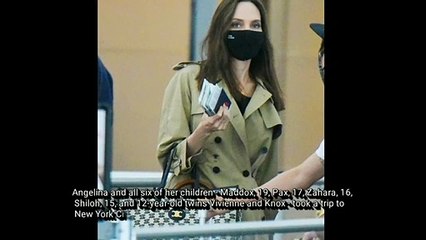 Angelina Jolie Spotted at JFK Airport with Her Kids After Family Trip to NYC