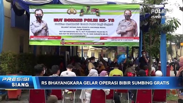 RS Bhayangkara Polri Gelar Operasi Bibir Sumbing dan Vaksinasi Massal Gratis