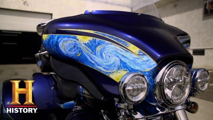 Counting Cars: FAMOUS Van Gogh MASTERPIECE on Harley Tike Bike