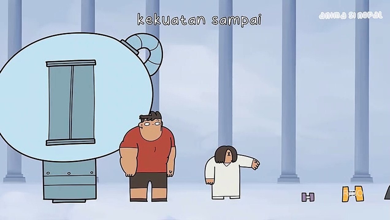 Kartun Lucu-NOPAL NYOBA ALAT PEMBUAT KUAT CUTE GIRL (Animasi Nopal)