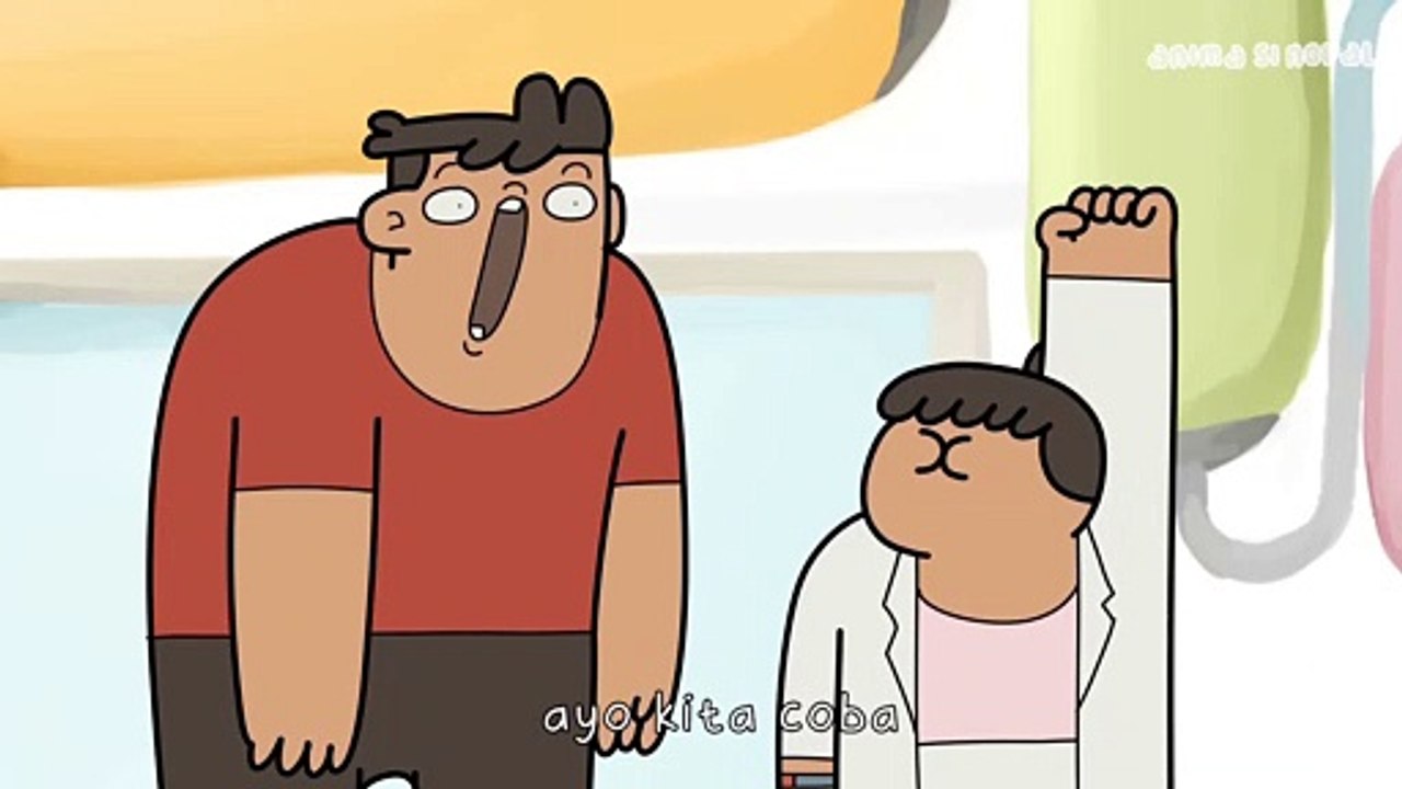 kartun Lucu-NOPAL DAN CUTY PERGI KE TAHUN 90-AN (Animasi Nopal)