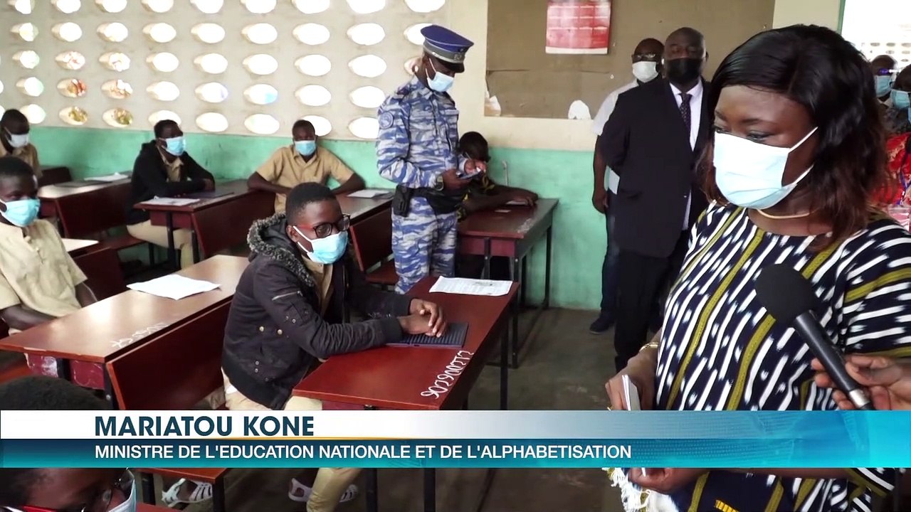 Session 2021 du BEPC : La ministre Mariatou Koné visite quelques centres d'examen d'Abidjan