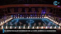 PELOS DE PUNTA: EL ESPECTACULAR HOMENAJE DE LA COPA AMÉRICA A MARADONA