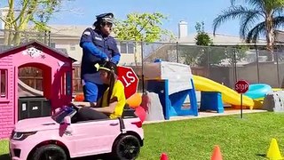 Emma Pretend Play Driving Ride On Car Toy & Learning Traffic Safety