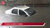 İstanbul'da şiddetli yağış...Bayrampaşa'da köprüaltını su bastı