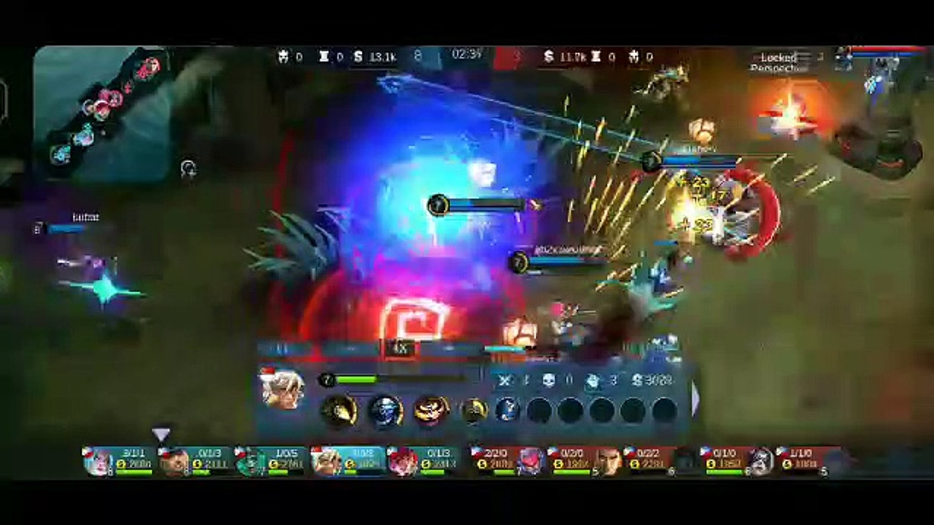 playing mobile legends (brawl)