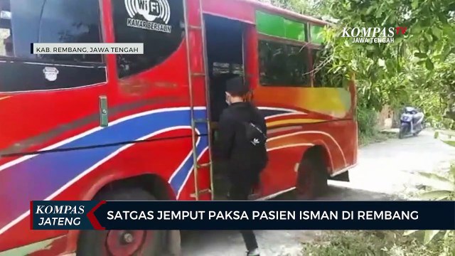 Satgas Jemput Paksa Pasien Isolasi Mandiri di Rembang
