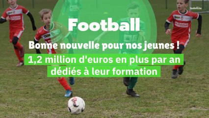 Football : 1,2 millions supplémentaires pour nos jeunes !