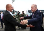 Cumhurbaşkanı Erdoğan, Fuzuli'de Aliyev tarafından karşılandıErdoğan ve Aliyev, Şuşa'ya yola çıktı