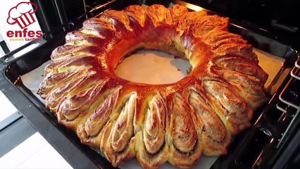 Dünyayı çılgına çeviren❗❗❗ ŞEKLİ EFSANE HAŞ HAŞLI ÇÖREKBU TARİF KAÇMAZ❗ KAT KAT LEZZETLİ ÇÖREK